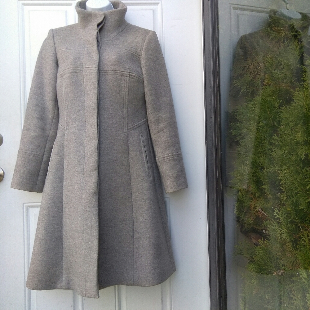 Reiss Wool Cashmere Blend Mid Length Coat